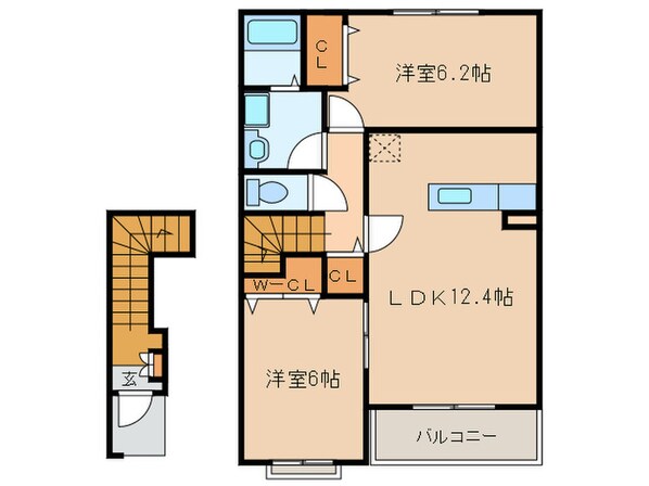 カルムメゾンの物件間取画像